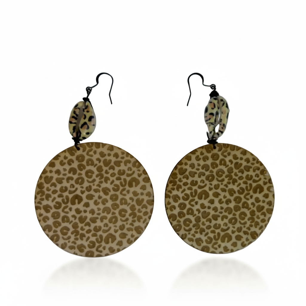 127-🐆 Wild Grace Circle Earrings