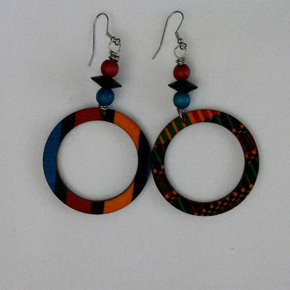 126 - Heritage Circle Ankara Earrings