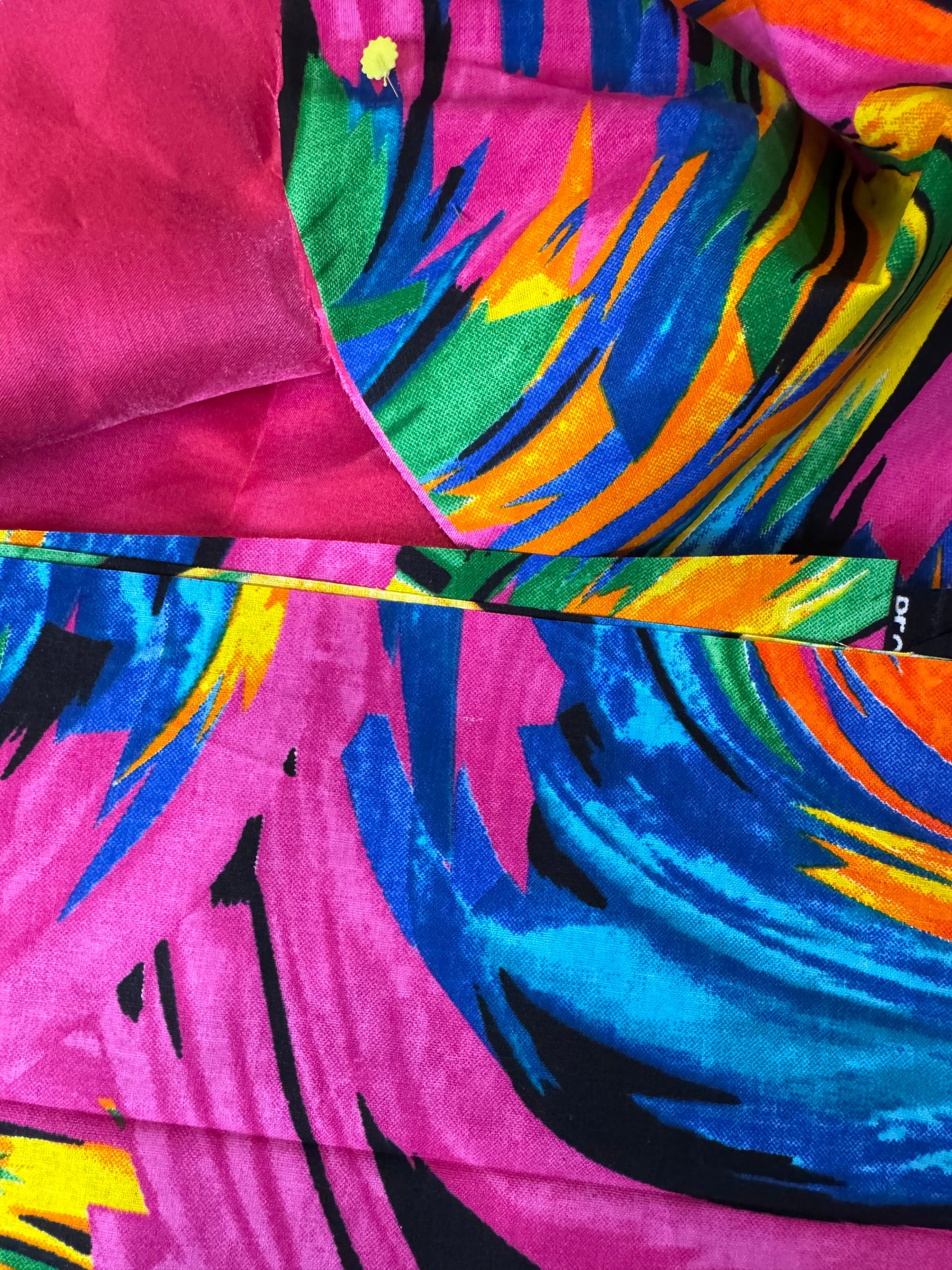 Reversible Ankara & Satin Bonnet