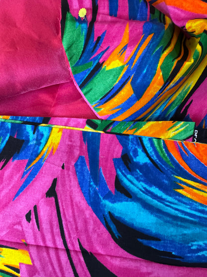 Reversible Ankara & Satin Bonnet
