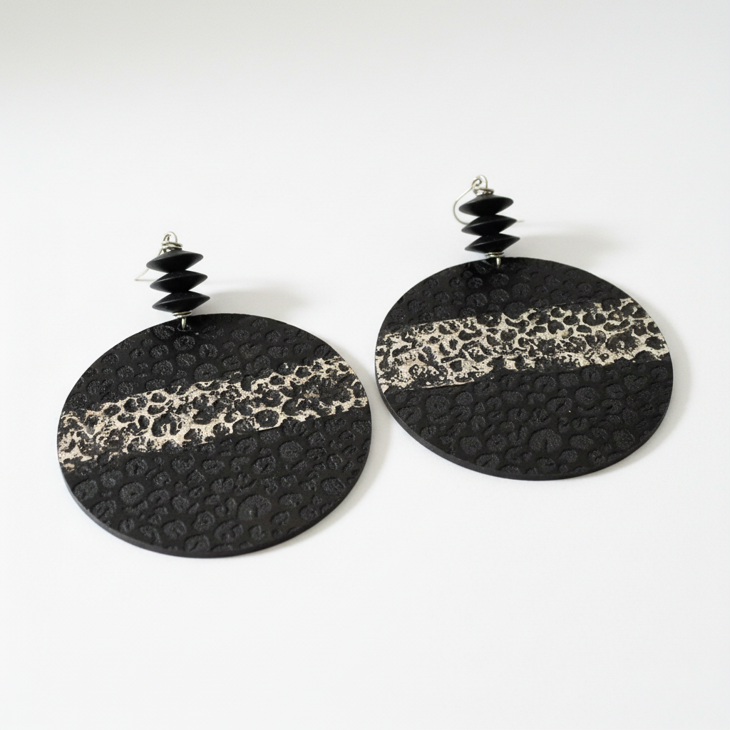 Black & Gold Textured Earrings - Nordstrom Style