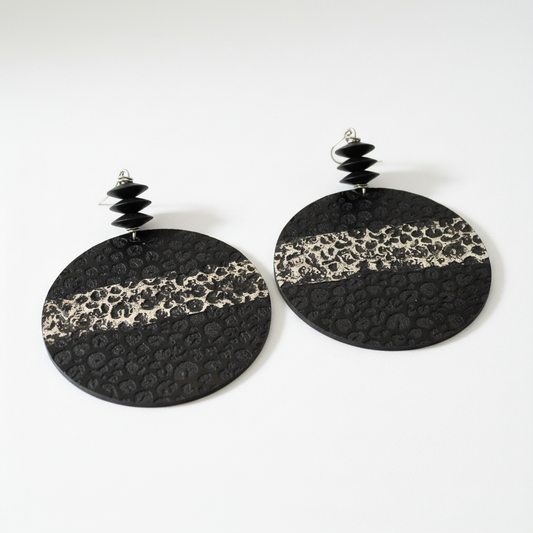 Black & Gold Textured Earrings - Nordstrom Style